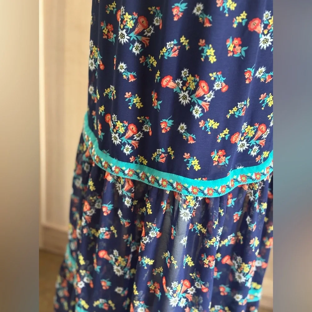 Sophie Max Floral Tiered Maxi Skirt. Women’s Sz-S Cottagecore | Feminine. EUC